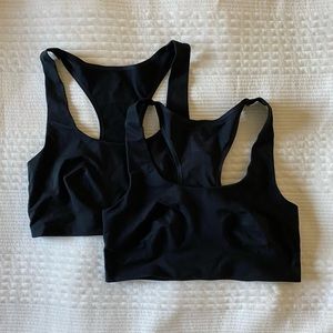 Women's Unlined Racerback Bralette - Auden Black Size M